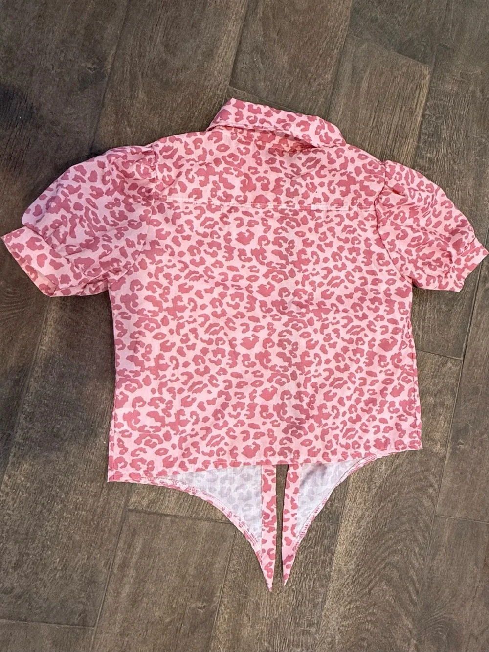 Lola and The Boys Pink Cheetah Skirt and Top Set in Size 8/9